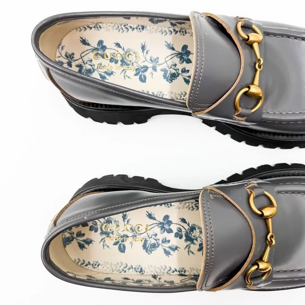 Gucci 1955 Horsebit Lug Sole Leather Loafers US Men’s 8.5